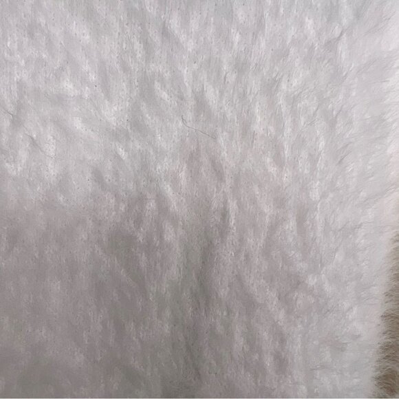 CALLAHAN Knitwear Cropped White Eyelash Balloon  Sleeve Sweater Size M - Picture 3 of 11